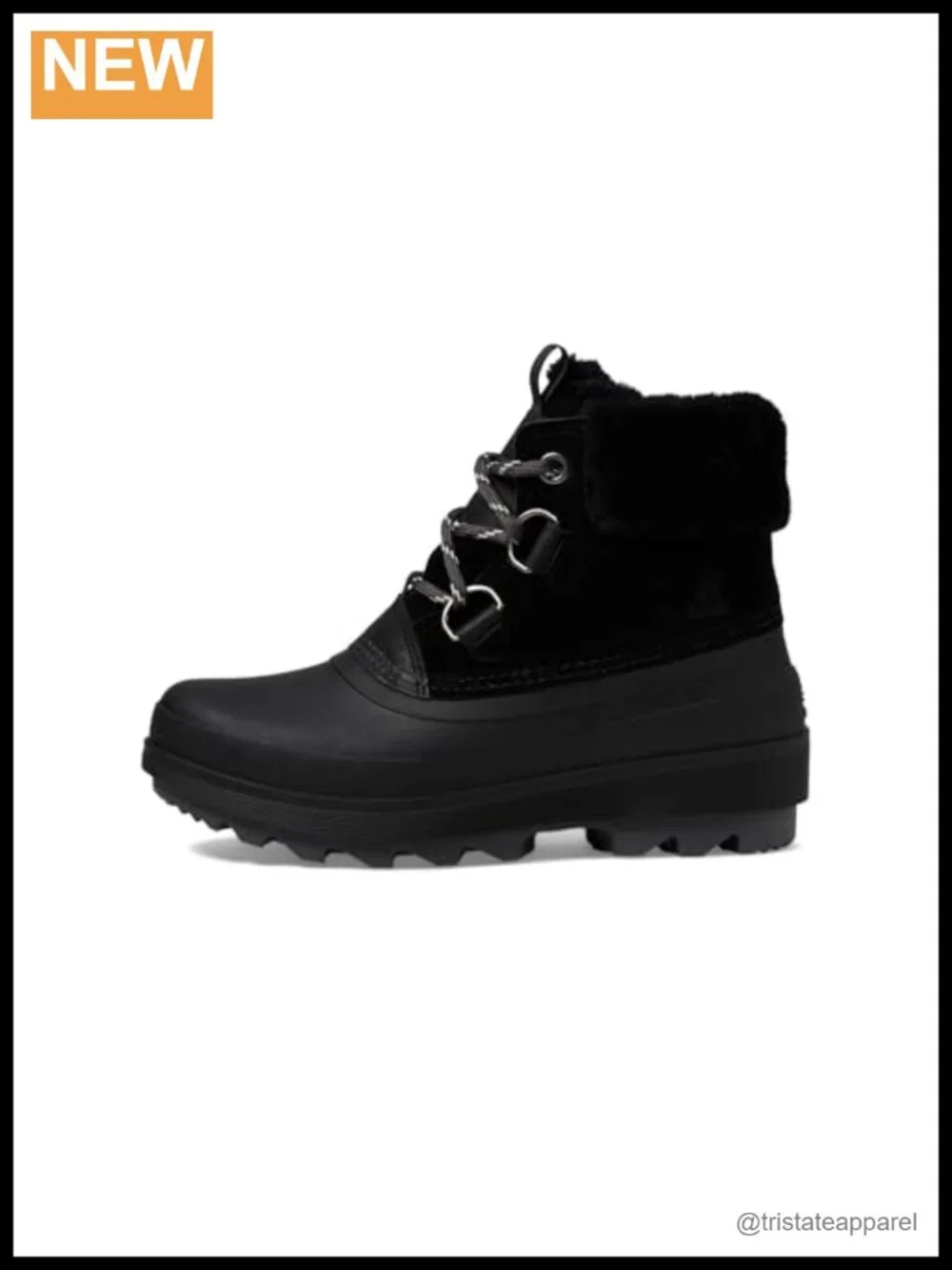 Women's Waterproof Suede Lace-Up Winter Snow Boots - Fleece Lined -40°F